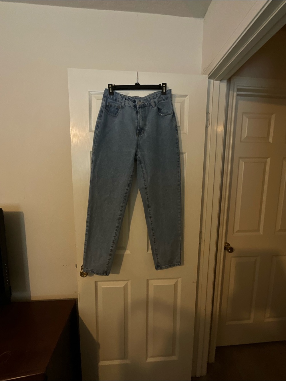 Fashion Nova High-Rise Light Blue Mom Jeans